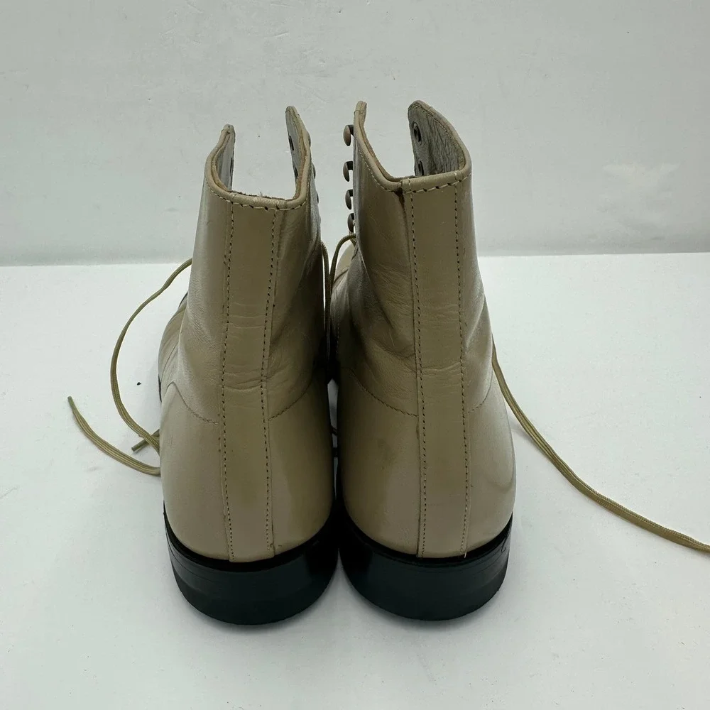 Stacy Adams Madison Tan Leather Cap Toe Goodyear Welted Boots Mens 8.5 D